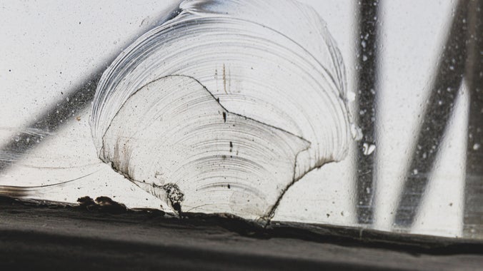 Image of a cracked pane of glass